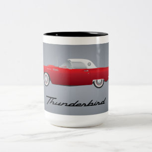 Classic Thunderbird Car Two-Tone Coffee Mug