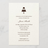 Classic Tiered Cake Bridal Shower Invitation