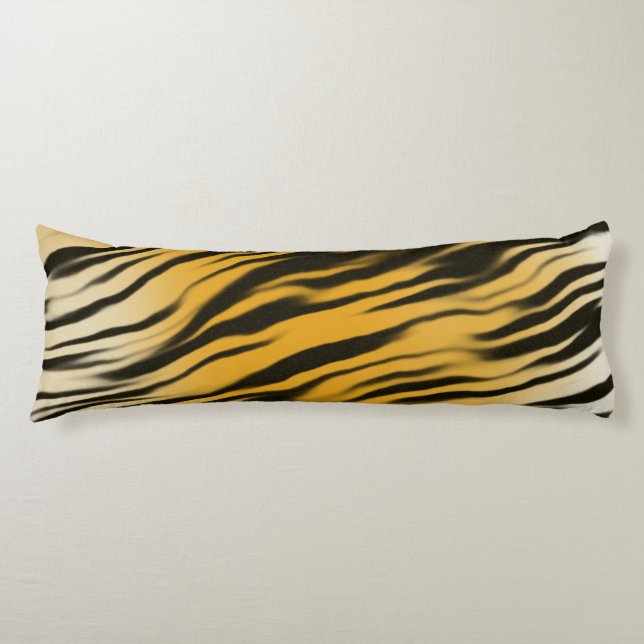 Classic Tiger Stripes Print Pattern Body Cushion (Front)