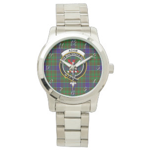 Classic Timeless Clan Adam Hunting Tartan Plaid Gi Watch