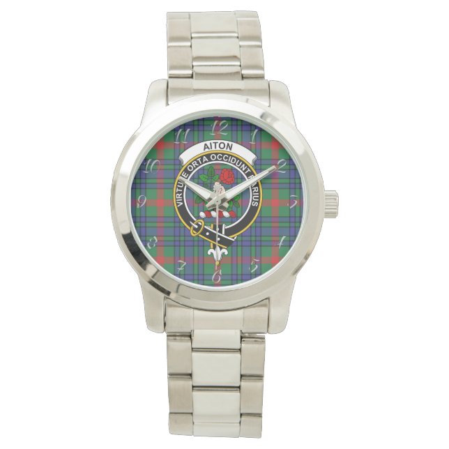 Classic Timeless Clan Aiton Ancient Tartan Plaid G Watch (Front)