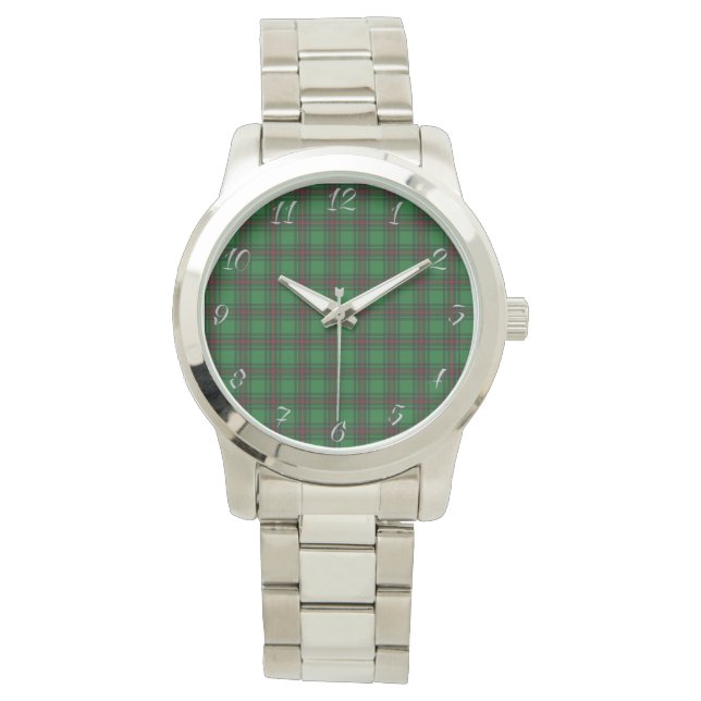 Classic Timeless Clan Anstruther Hunting Plaid Tar Watch (Front)