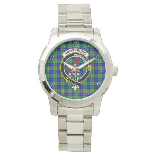 Classic Timeless Clan Armstrong Tartan Plaid Gift  Watch