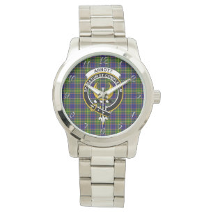 Classic Timeless Clan Arnott Tartan Plaid Gift Wat Watch