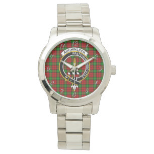 Classic Timeless Clan Auchinleck Tartan Plaid Gift Watch
