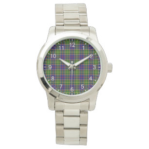 Classic Timeless Clan Ayrshire Tartan Plaid Gift Watch