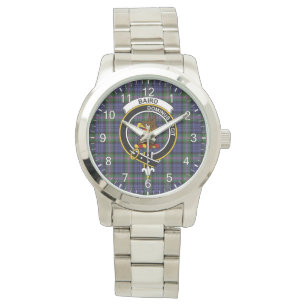Classic Timeless Clan Baird Tartan Badge Plaid Watch