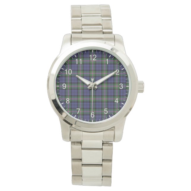 Classic Timeless Clan Baird Tartan Plaid Gift Watch (Front)