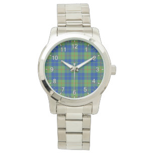 Classic Timeless Clan Barclay Hunting Tartan Plaid Watch
