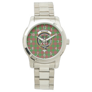 Classic Timeless Clan Baxter Modern Tartan Badge Watch