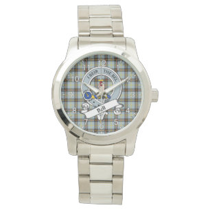 Classic Timeless Clan Bell Badge Tartan Plaid Gift Watch