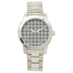 Classic Timeless Clan Bell Tartan Plaid Gift Watch
