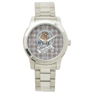 Classic Timeless Clan Borthwick Badge Tartan Plaid Watch