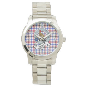 Classic Timeless Clan Boswell Modern Badge Tartan  Watch