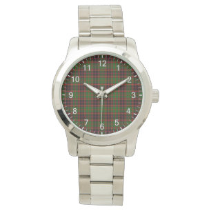 Classic Timeless Clan Buchan Tartan Plaid Gift Watch