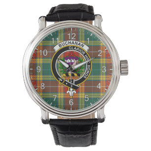 Classic Timeless Clan Buchanan Old Sett Tartan Watch