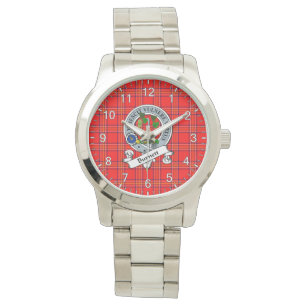 Classic Timeless Clan Burnett Modern Badge  Tartan Watch