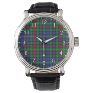Classic Timeless Clan Calder Tartan Plaid Gift Watch