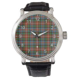 Classic Timeless Clan Caledonia Tartan Plaid Gift Watch