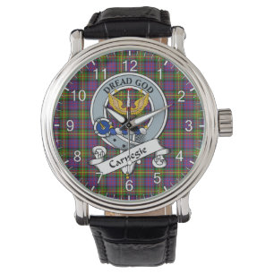 Classic Timeless Clan Carnegie Badge Tartan Watch