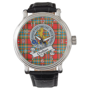 Classic Timeless Clan Chattan Modern Badge Tartan  Watch