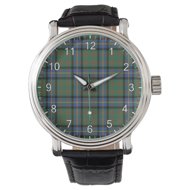 Classic Timeless Clan Cochrane Ancient Tartan Plai Watch (Front)