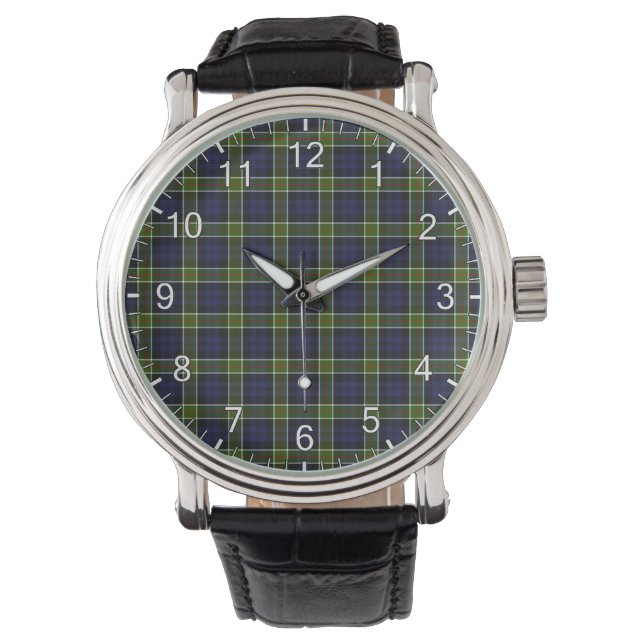 Classic Timeless Clan Colquhoun Modern Tartan Plai Watch (Front)