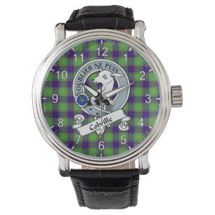 Classic Timeless Clan Colville Badge Tartan Watch