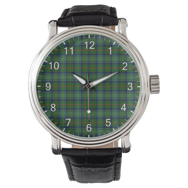 Classic Timeless Clan Cranstoun Tartan Plaid Gift  Watch (Front)
