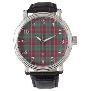 Classic Timeless Clan Crawford Tartan Plaid Gift Watch