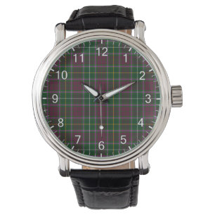 Classic Timeless Clan Crosbie Tartan Plaid Gift Watch