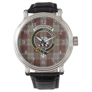 Classic Timeless Clan Cunningham Burgundy Tartan B Watch