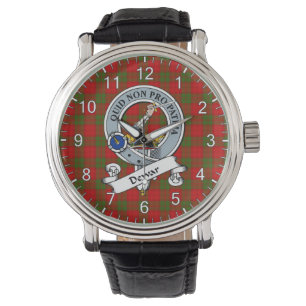 Classic Timeless Clan Dewar Badge Tartan Watch
