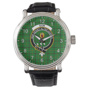 Classic Timeless Clan Dewar Badge Tartan Watch