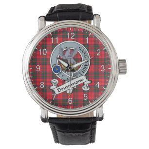 Classic Timeless Clan Drummond Modern Badge Tartan Watch