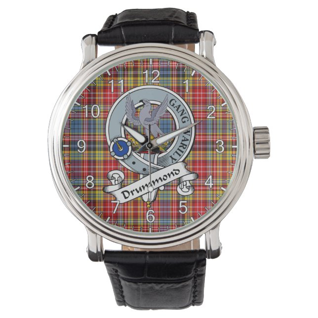 Classic Timeless Clan Drummond Of Strathallan Badg Watch (Front)