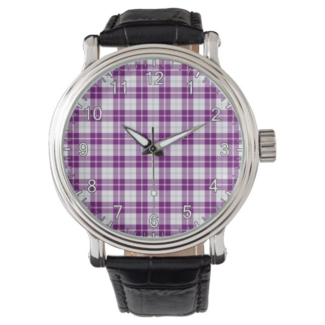 Classic Timeless Clan Dunlop Dress Tartan Plaid Watch (Front)