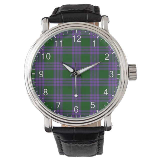 Classic Timeless Clan Elphinstone Tartan Plaid Gif Watch (Front)