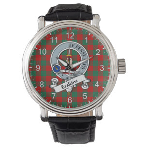 Classic Timeless Clan Erskine Badge Tartan Watch