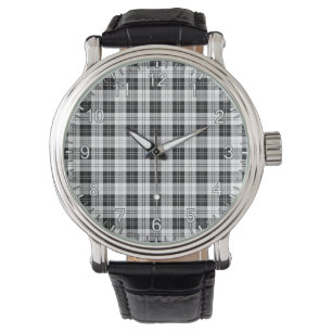 Classic Timeless Clan Erskine Black and White Tart Watch