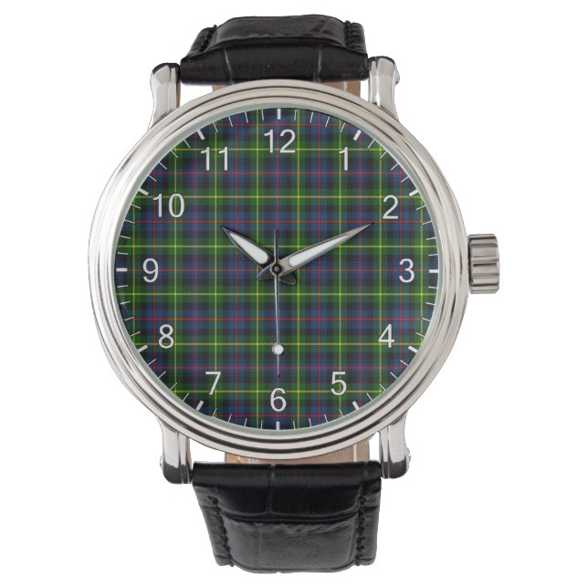 Classic Timeless Clan Farquharson Modern Tartan Watch (Front)