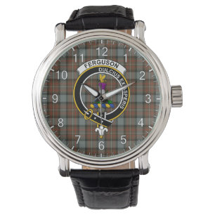 Classic Timeless Clan Ferguson Weathered Tartan Ba Watch