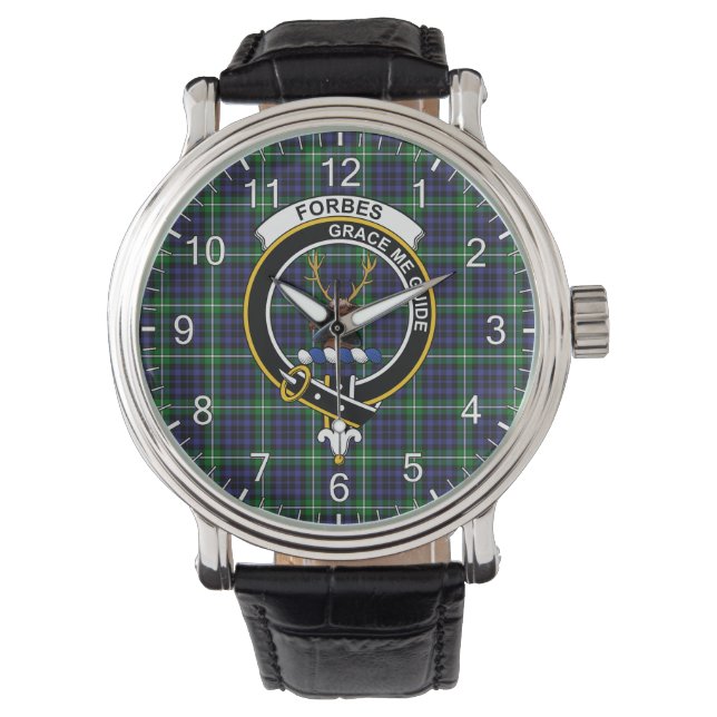 Classic Timeless Clan Forbes Lyon Court Tartan Bad Watch (Front)