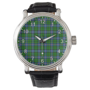 Classic Timeless Clan Forsyth Modern Tartan Plaid Watch