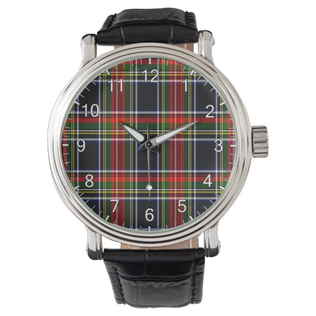 Classic Timeless Clan Francis Tartan Plaid Gift Watch (Front)