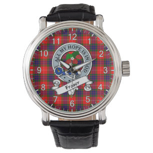 Classic Timeless Clan Fraser Modern Badge Tartan Watch