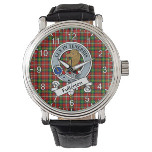 Classic Timeless Clan Fullerton Badge Tartan Watch
