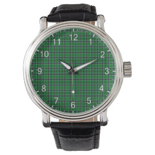 Classic Timeless Clan Innes Hunting Tartan Plaid Watch