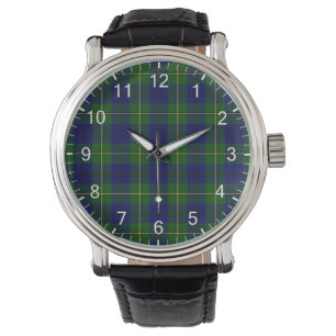 Classic Timeless Clan Johnson Tartan Plaid Gift Watch