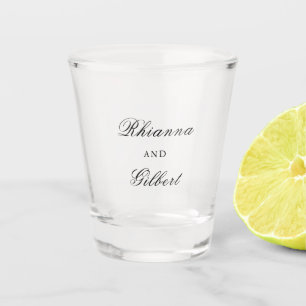 Classic Timeless Wedding Shot Glass